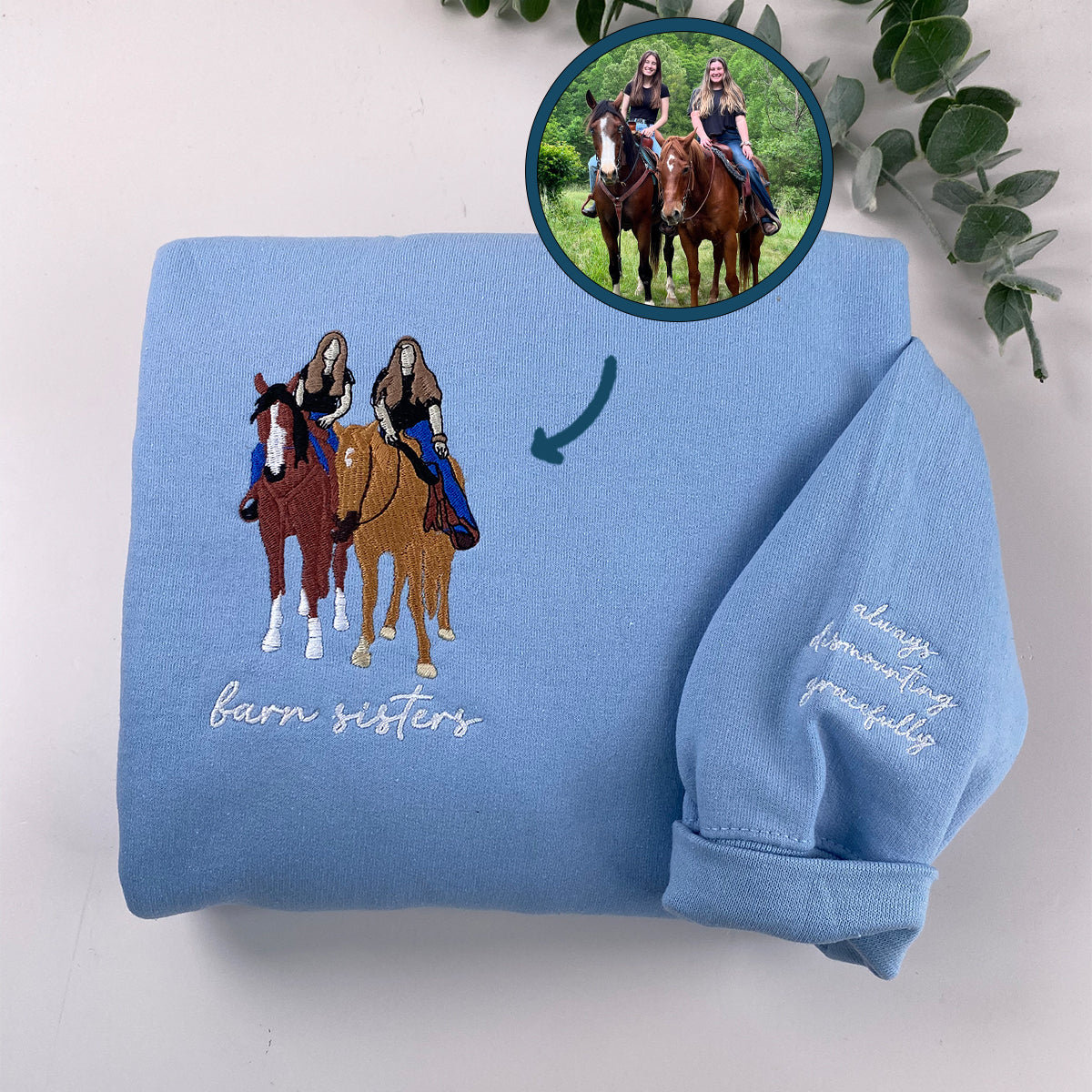 Embroidered Horse Lovers Hoodie - Equestrian Gift Sweatshirt