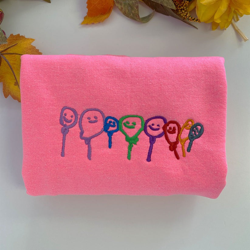 Embroidered Kids Drawing Hoodie from Artwork - Children's Art Gift